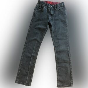 Levi’s 511 slim Black Washed Boys Jeans Size 16 Elastic Built In Belt 28x30